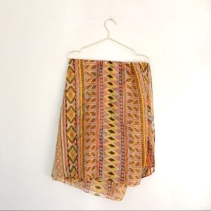 Large Boho Tribal Patterned Scarf